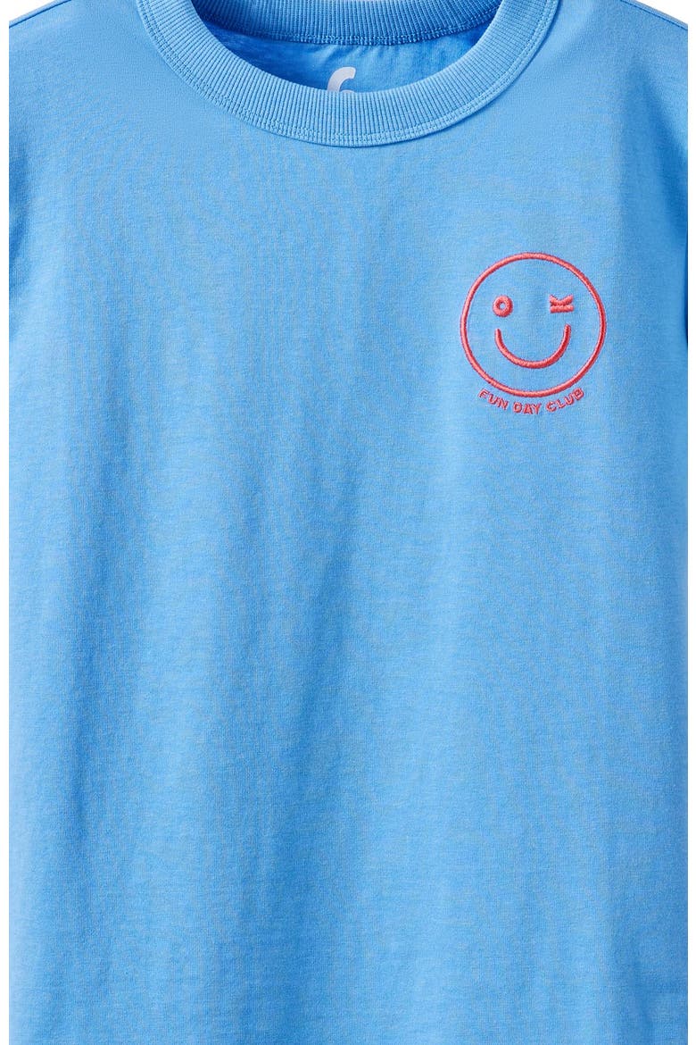 Kid's Essential Short Sleeve Graphic Tee, Alternate, color, Blue Bonnet Fun Day