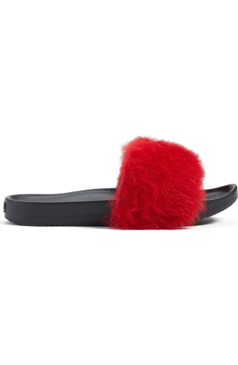 UGG<sup>®</sup> Royale Genuine Shearling Slide Sandal, Alternate, color,