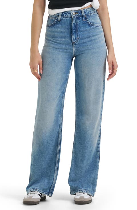 Retro High Waist A-Line Jeans