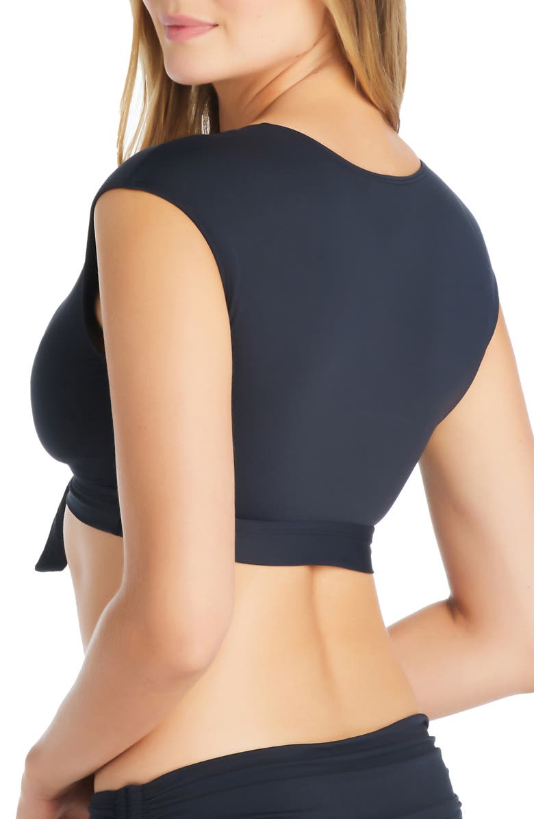 BLEU by Rod Beattie Kore Tie Front Bikini Top, Alternate, color, 