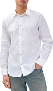 rag & bone Patrick Stretch Poplin Tuxedo Shirt