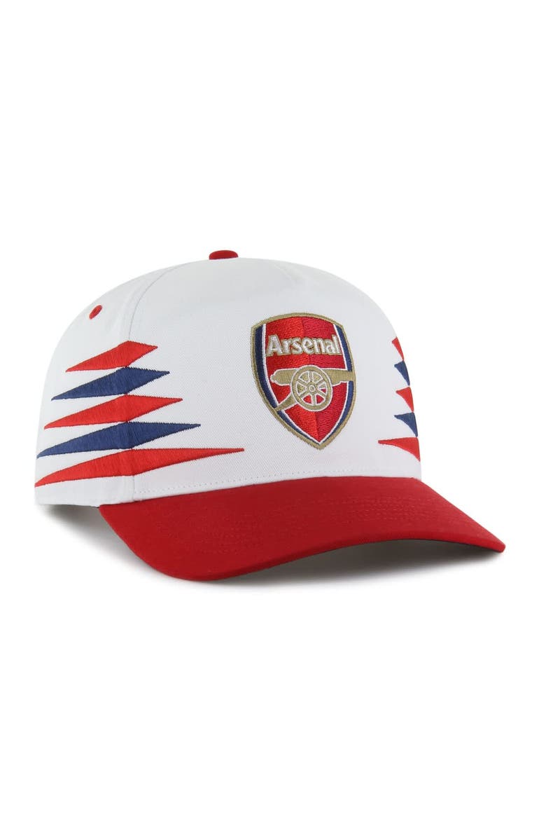 '47 Men's '47 White/Red Arsenal Diamond Cut Hitch Adjustable Hat, Alternate, color, White