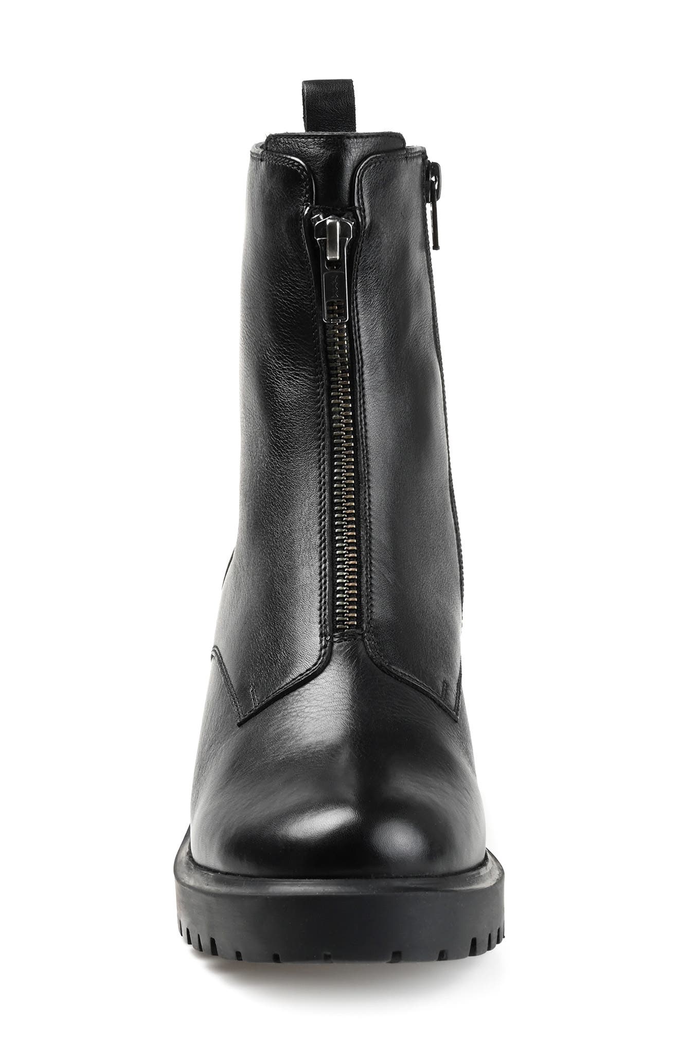 Journee Signature Norrah Leather Boot, Alternate, color, 