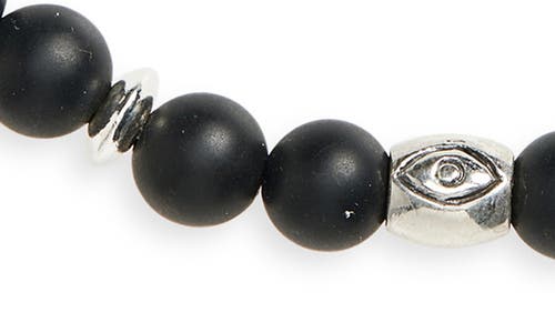 Caputo & Co Trinity Evil Eye Beaded Bracelet