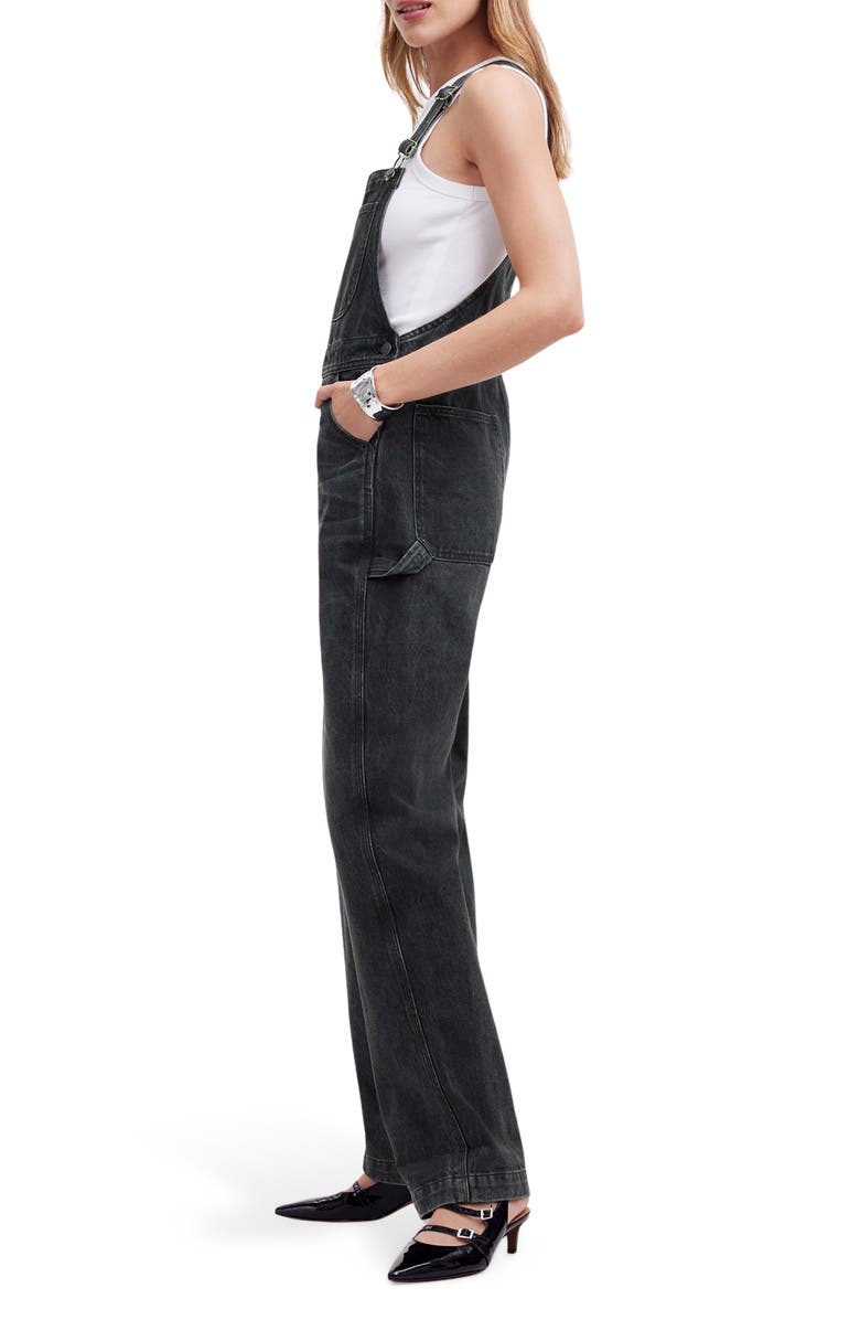 Madewell Oversized Denim Carpenter Overalls, Alternate, color, Irmo Wash