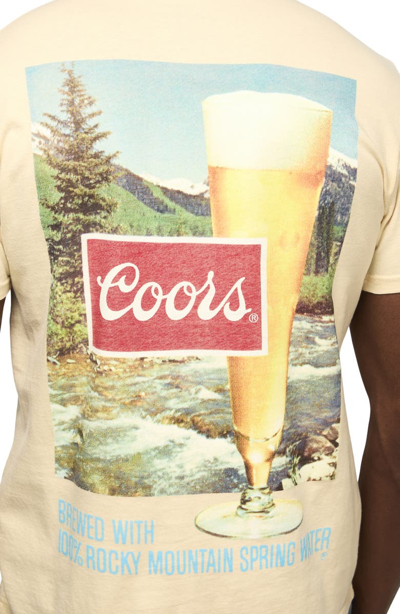 Lucky Brand Coors Cotton Graphic T-Shirt, Alternate, color, Bone White