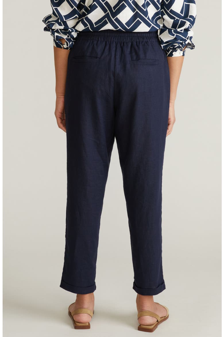 Tapered Drawstring Pants, Alternate, color, NAVY BLUE