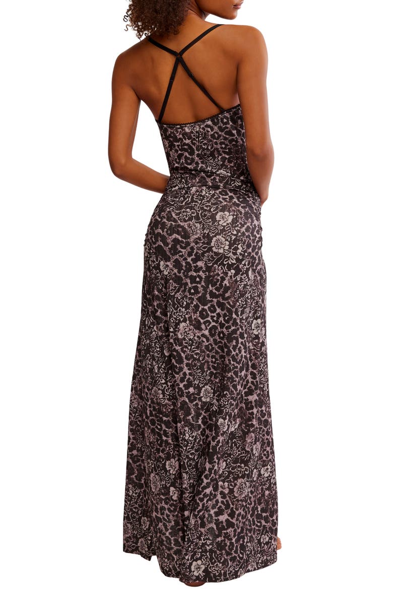 Free People Concrete Jungle Maxi Slipdress, Alternate, color, Black Combo