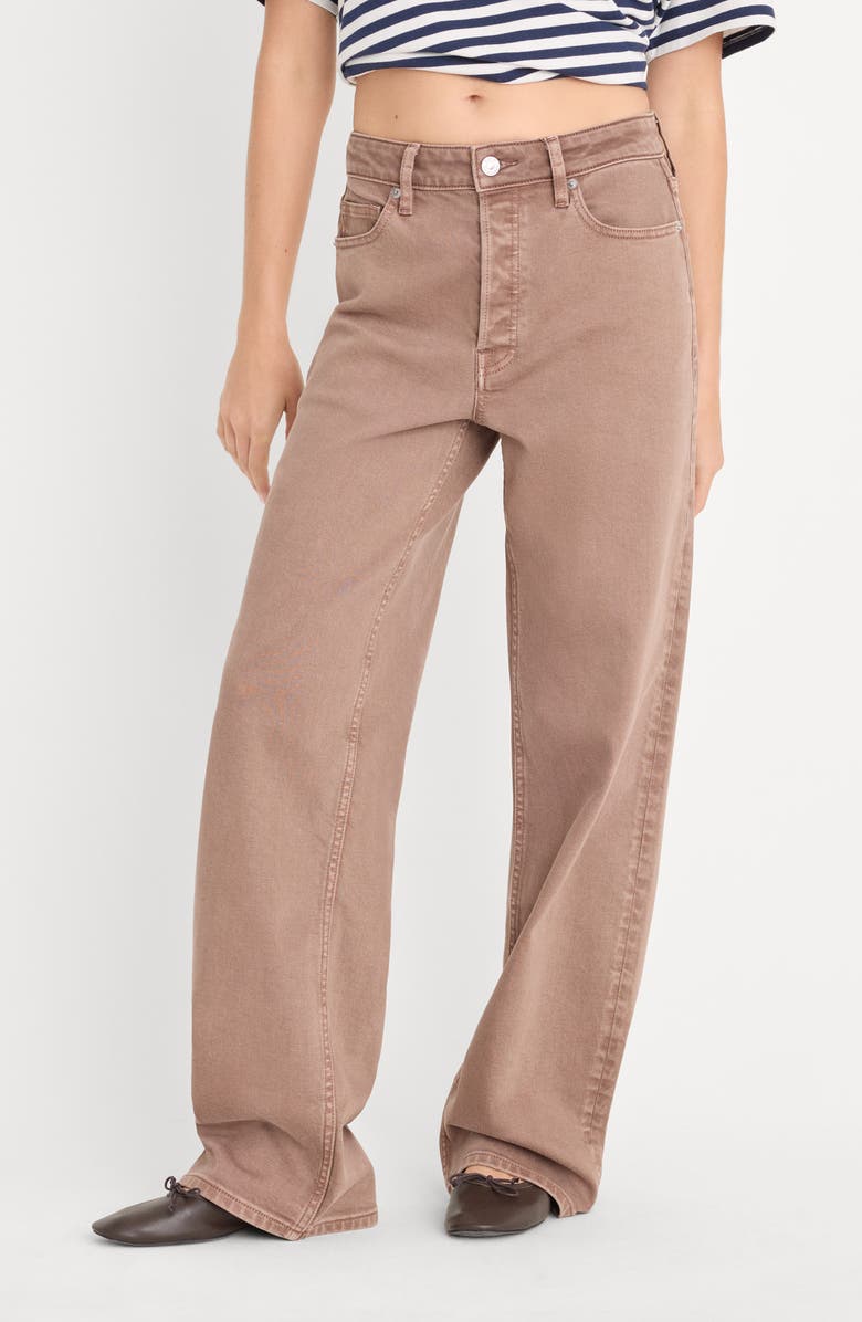 Good American Wide Leg Jeans, Main, color, Hearth
