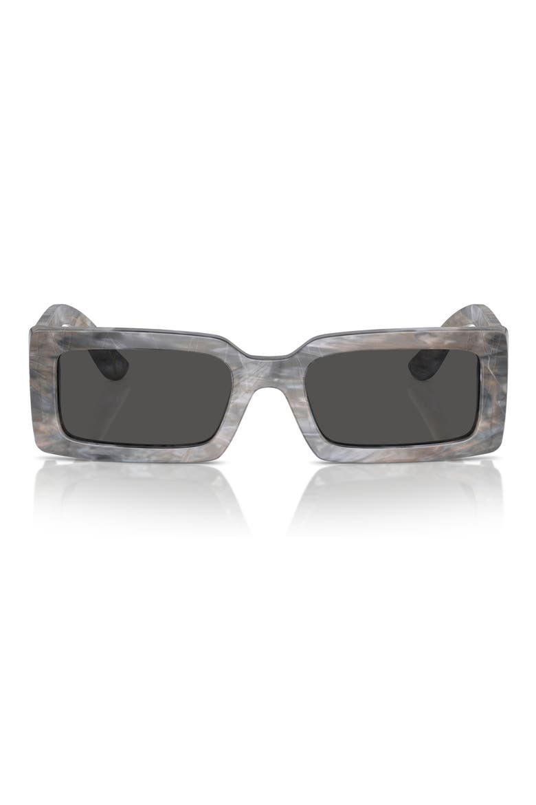 53mm Rectangular Sunglasses, Alternate, color, LITE GREY