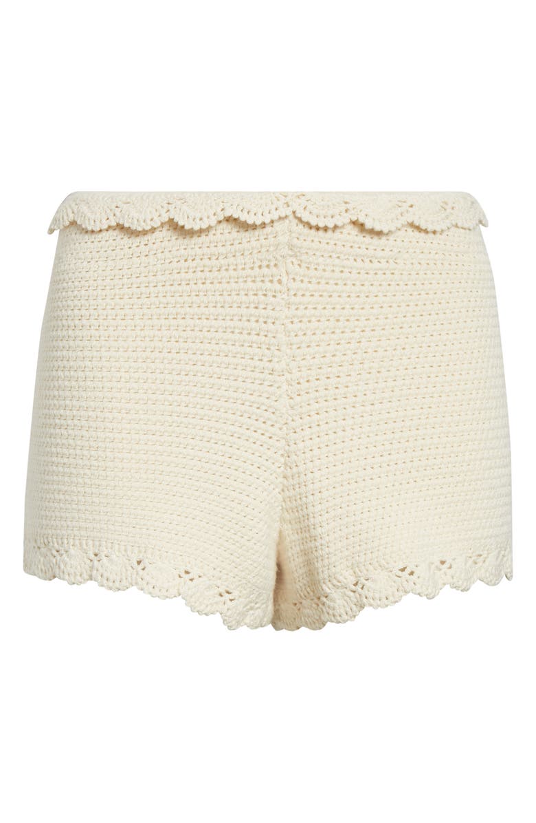 POSSE Dylan Crochet Shorts, Alternate, color, Pearl