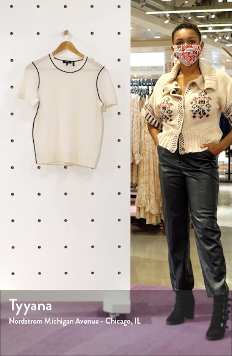 Basic Short Sleeve Cashmere Sweater, sales video thumbnail