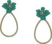 OLIVIA WELLES Neida Floral Teardrop Earrings