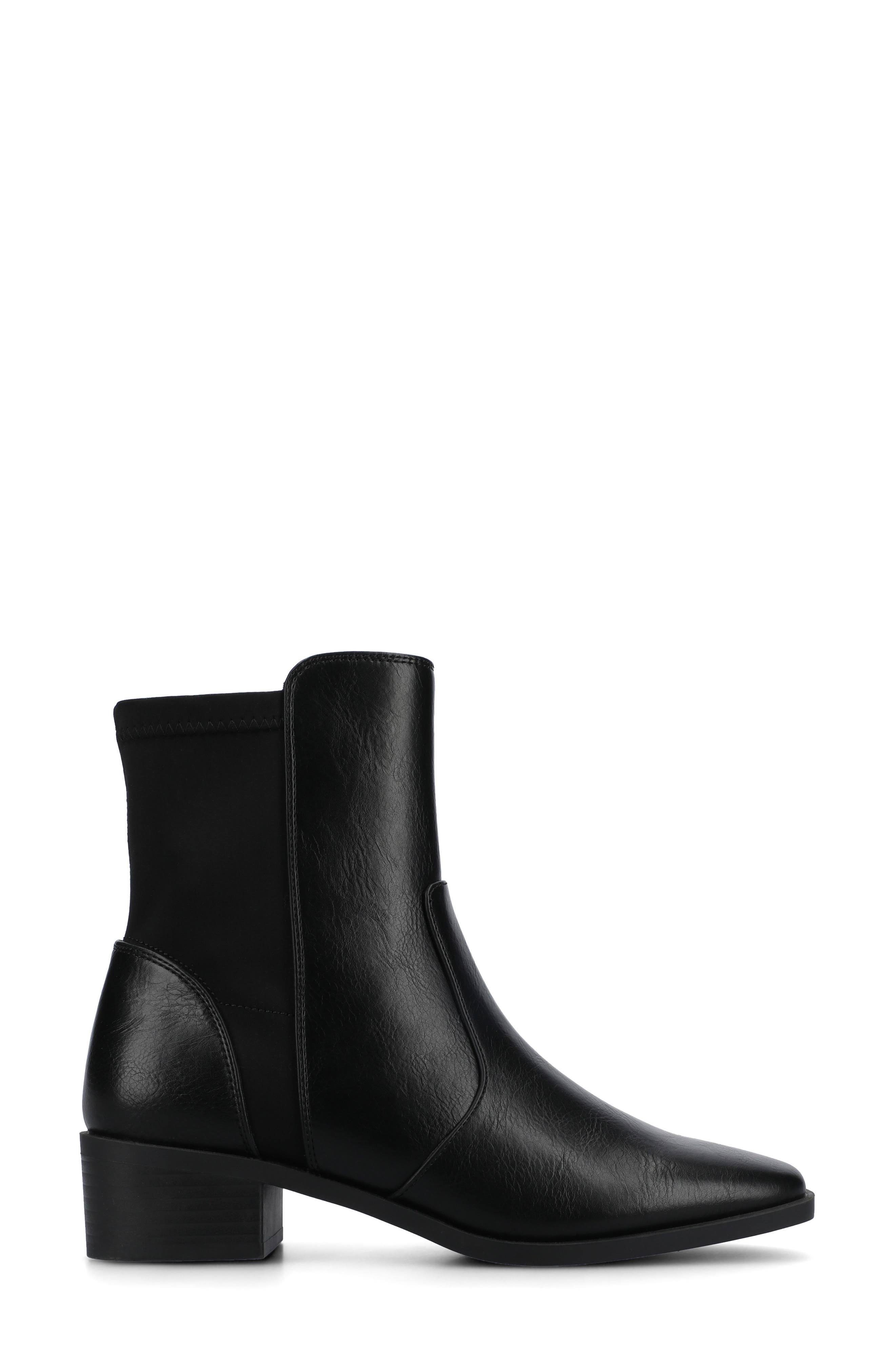 Journee Collection Renna Chelsea Boot - Wide Width Available, Alternate, color, Black