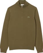 Lacoste Regular Fit Quarter Zip Sweater