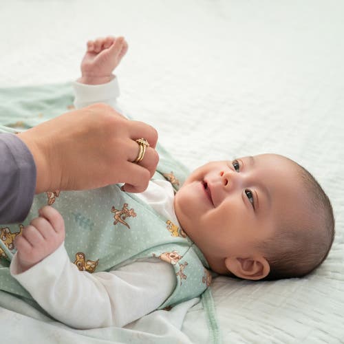 Halo 100% Cotton 0.5 Tog Sleepsack Wearable Blanket In Green