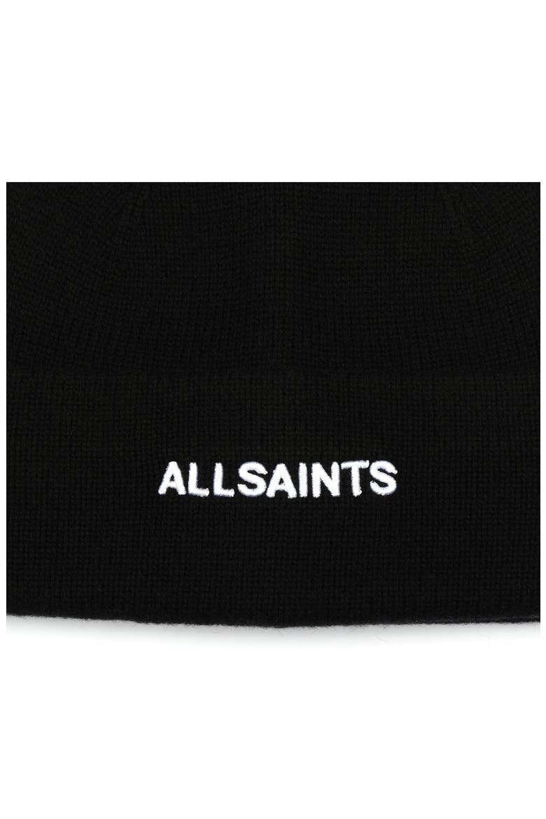 Embroidered Logo Beanie, Alternate, color, BLACK
