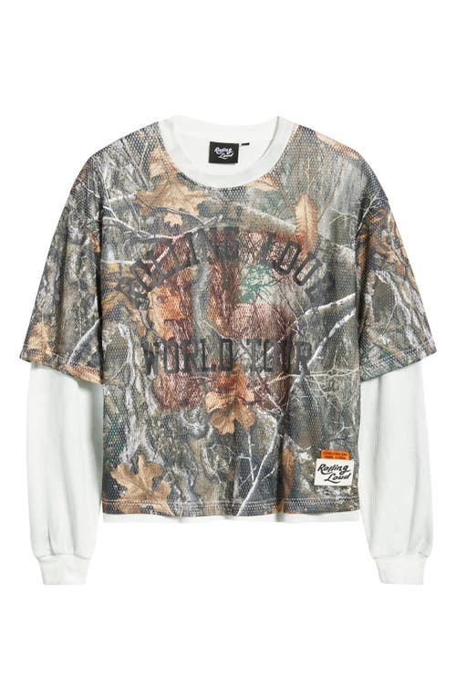 Rolling Loud Soho Layered Camo Print Thermal Graphic T-shirt In Multi