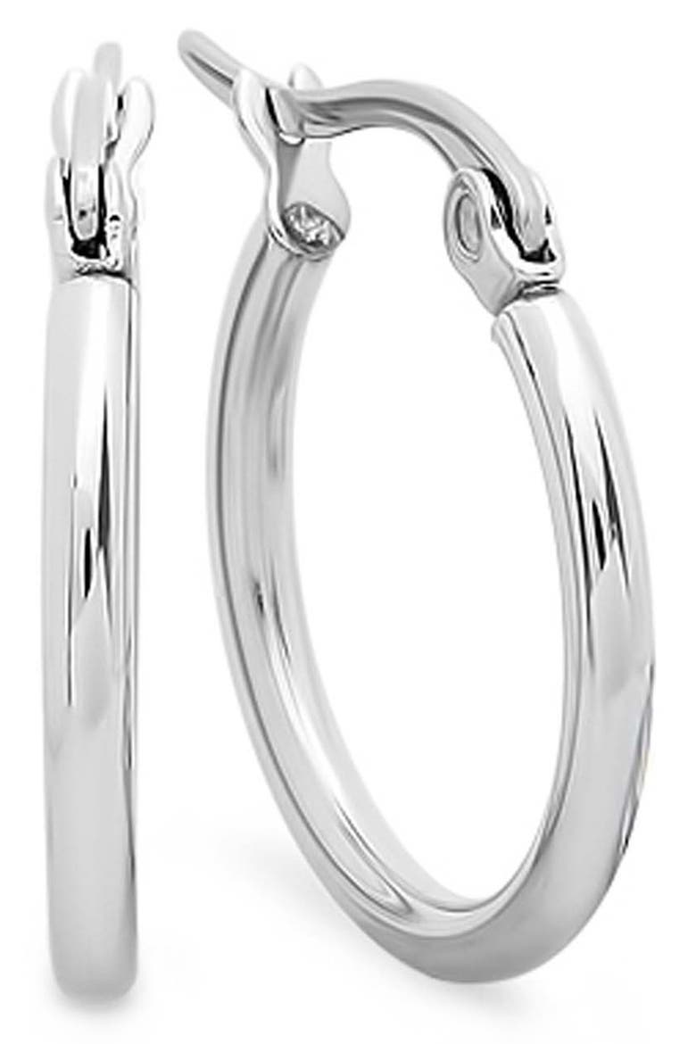 Huggie Hoop Earrings, Main, color, SILVER