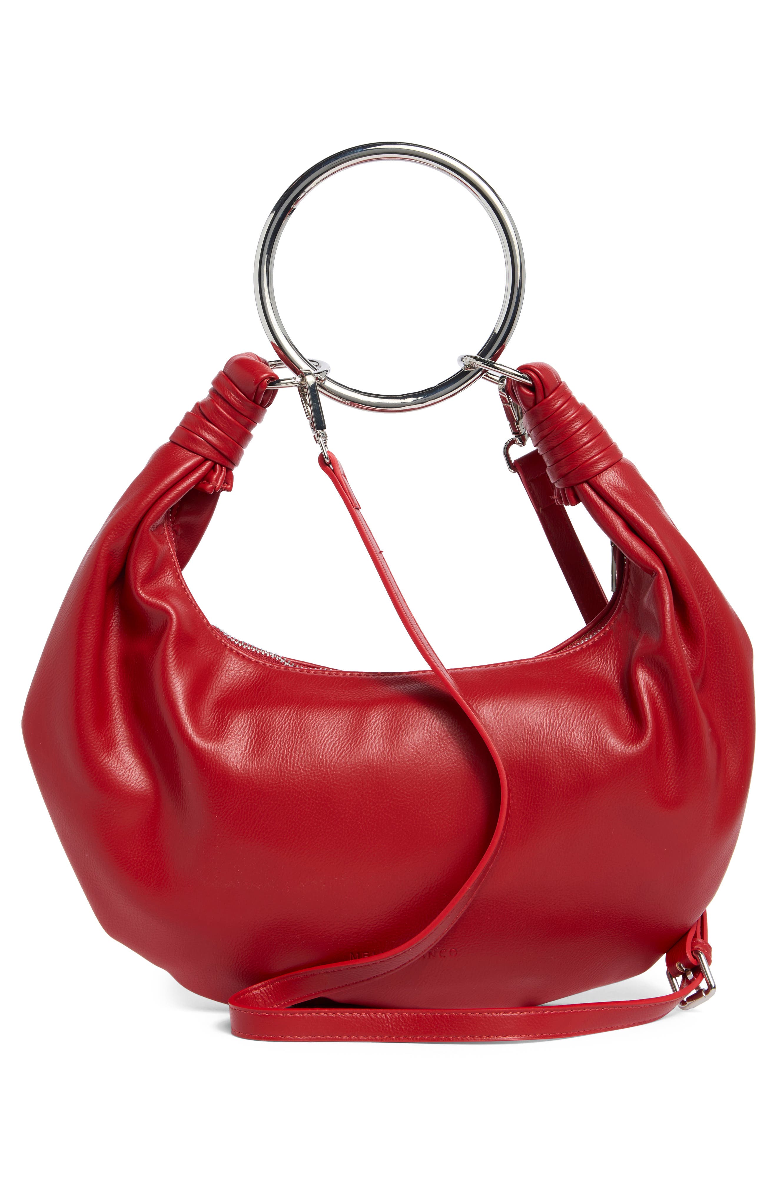 Corie Crescent Crossbody Bag, Alternate, color, RED