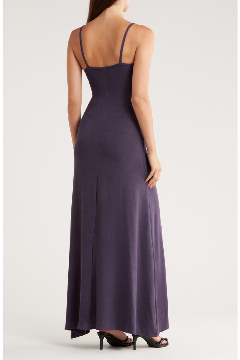 V-Neck Maxi Dress, Alternate, color, DEJA BLUE