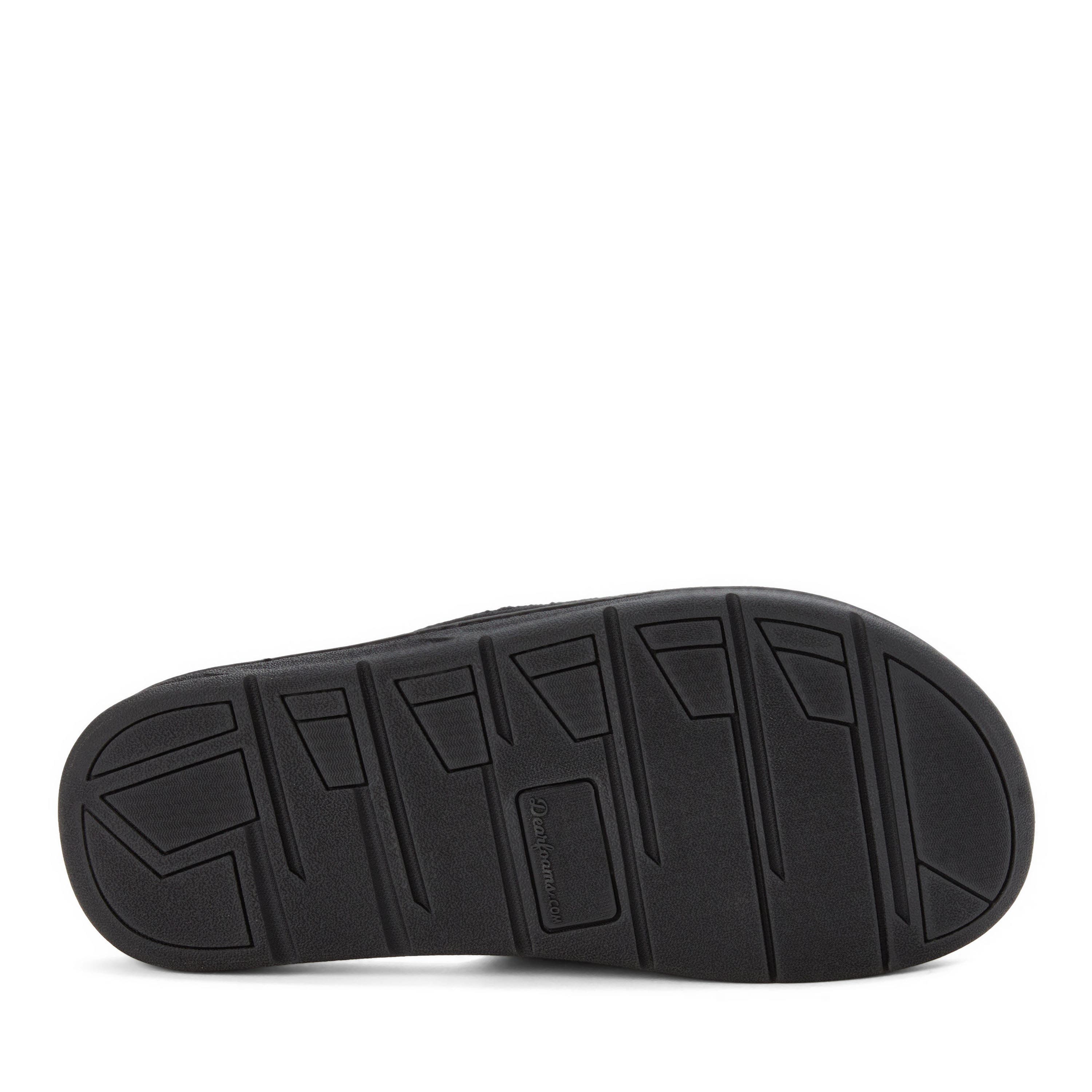DEARFOAMS Collin Terry Adjustable Shower Slide Slipper, Alternate, color, Black