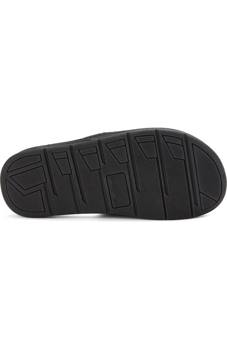 DEARFOAMS Collin Terry Adjustable Shower Slide Slipper, Alternate, color, Black