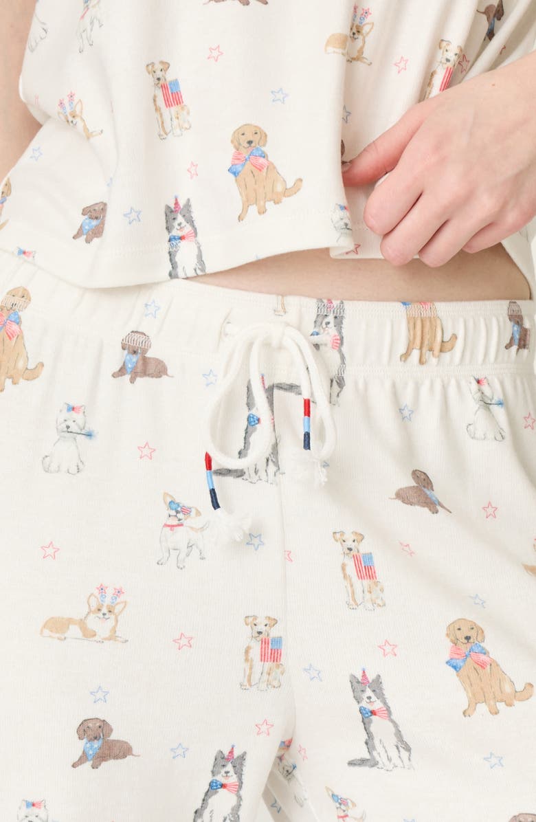 PJ Salvage Red, White & Woof Jersey Pajama Pants, Alternate, color, 