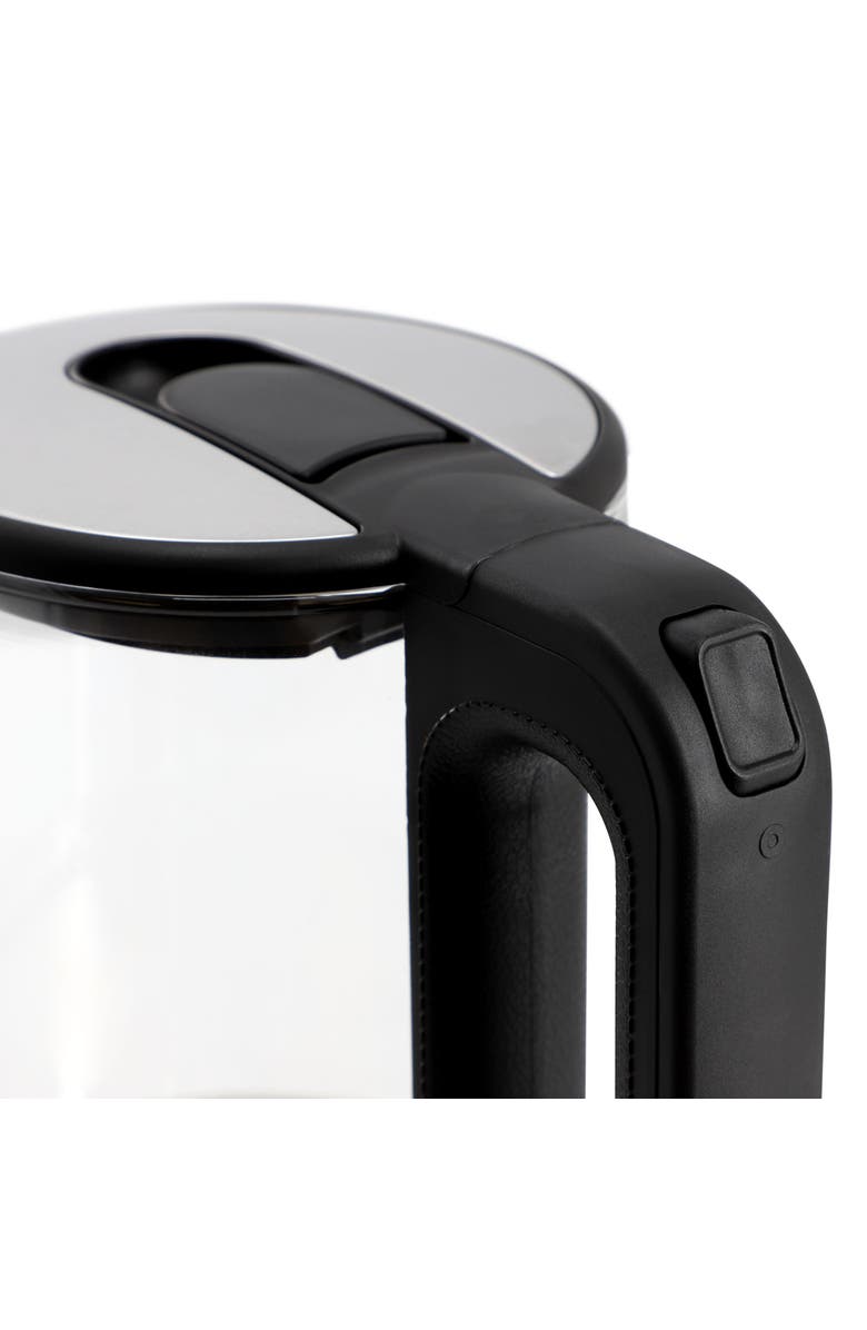 Megachef 1.8 Quart Glass and Stainless Steel Electric Tea Kettle, Alternate, color, Grey