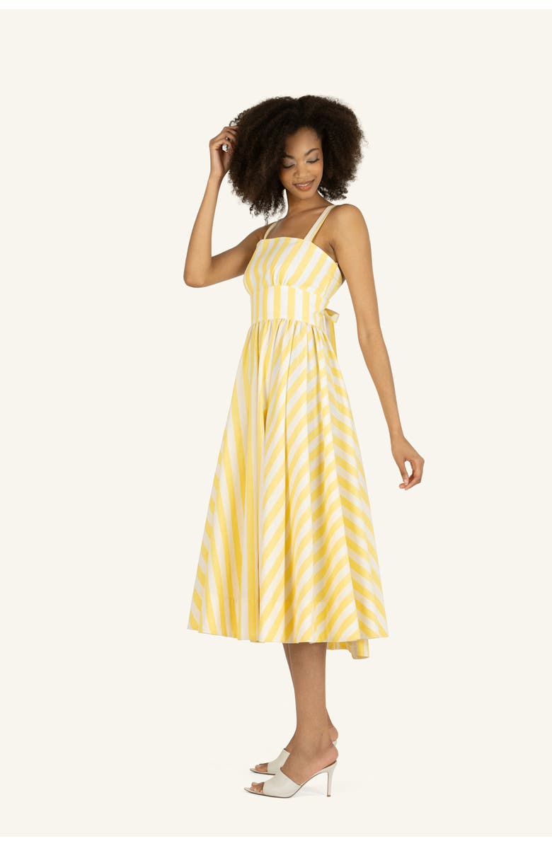 Super Natural by Secret Mission Daisey Dress, Alternate, color, Buttercup And White Stripe