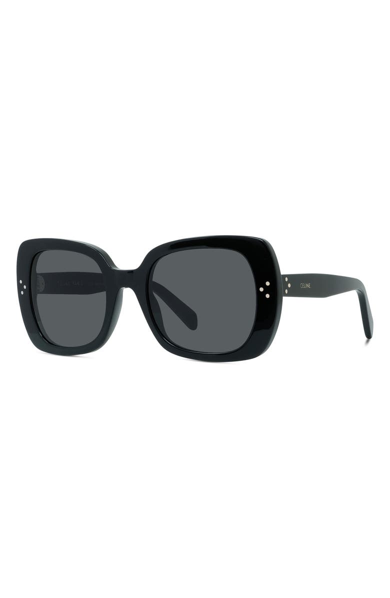 CELINE 54mm Rectangular Sunglasses, Alternate, color,