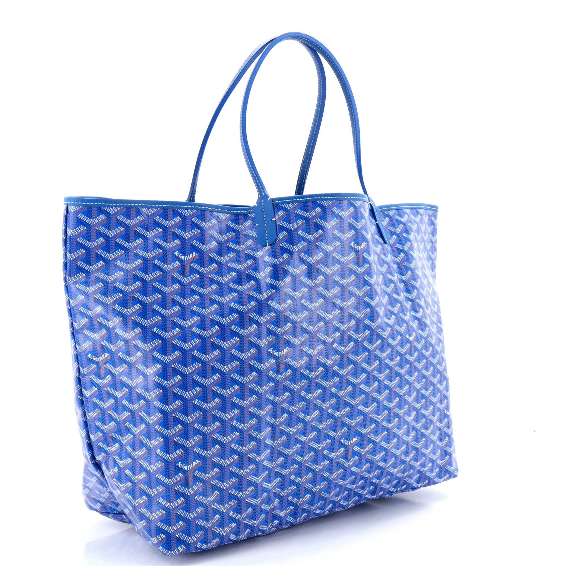 Pre-Owned Goyard Saint Louis Tote Coated Canvas PM, Alternate, color, Blue