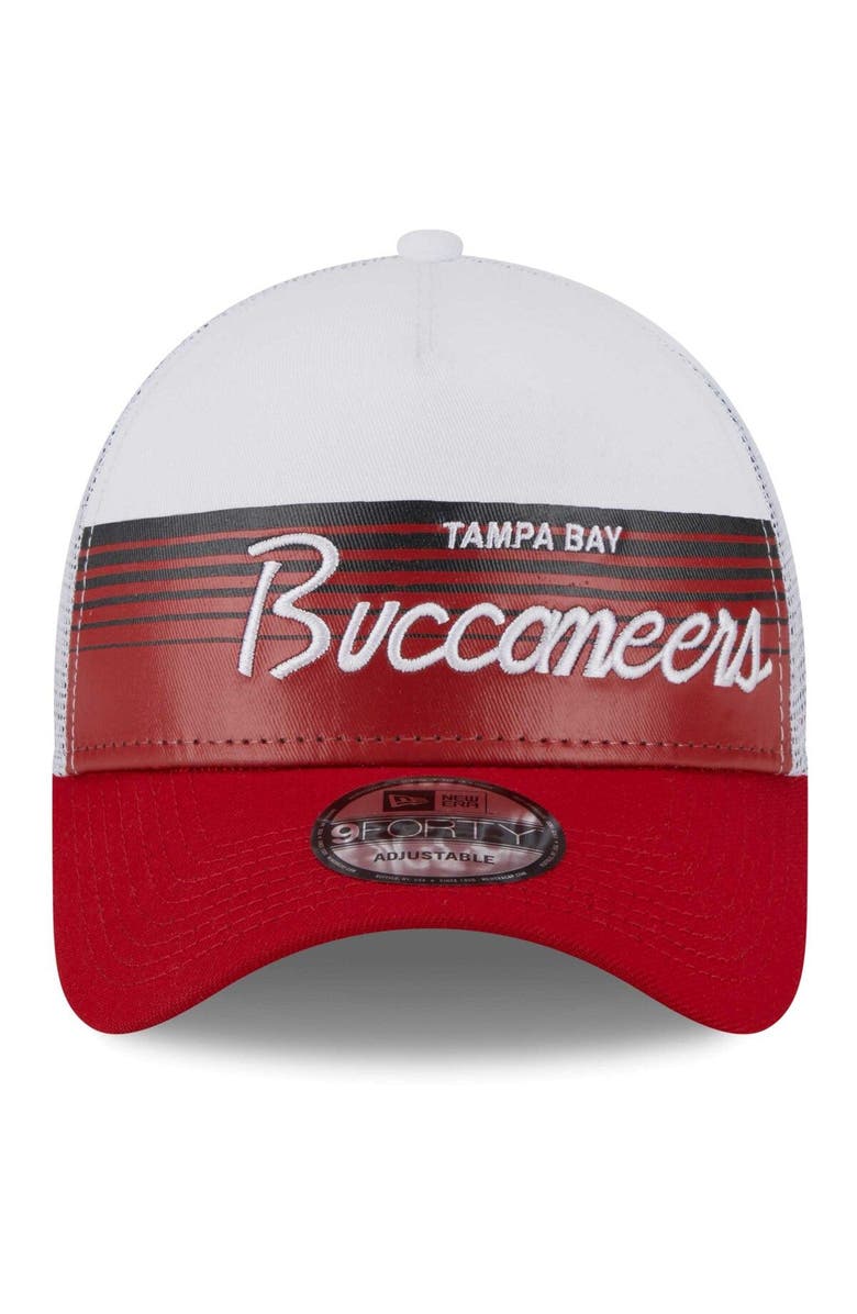 New Era Men's New Era Scarlet Tampa Bay Buccaneers Horizon A-Frame 9FORTY Snapback Hat, Alternate, color, Scarlet
