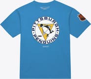 Mitchell & Ness Men's Mitchell & Ness Light Blue Pittsburgh Penguins Core Vintage Logo T-Shirt