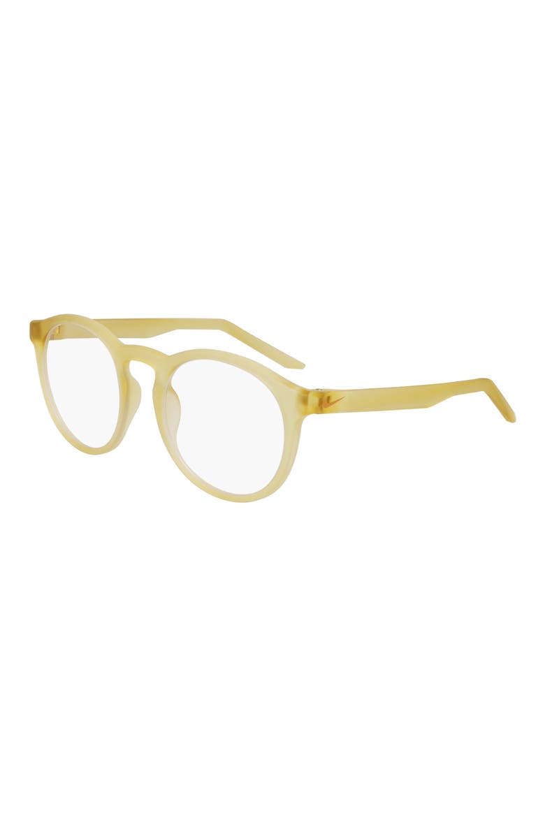 Swerve 51mm Round Blue Light Blocking Reading Glasses, Alternate, color, MATTE TEAM GOLD / BLUE LIGHT