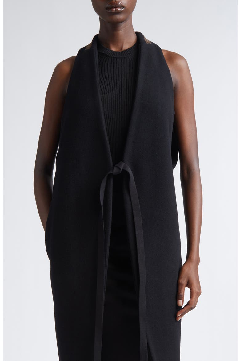 トップス Rick Owens / Sleeveless Long Cutsew Rick Owens Concordians Cyclops Sleeveless Coat (Women) | Nordstrom