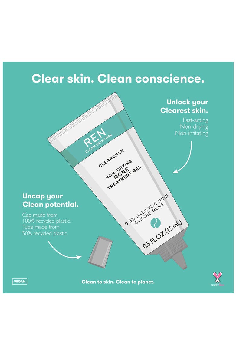 Clearcalm Non-Drying Acne Treatment Gel, Alternate, color, NO COLOR