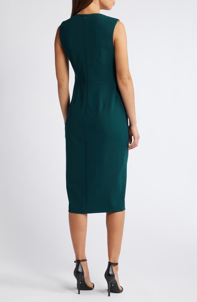 Anne Klein Square Neck Sleeveless Sheath Dress, Alternate, color,