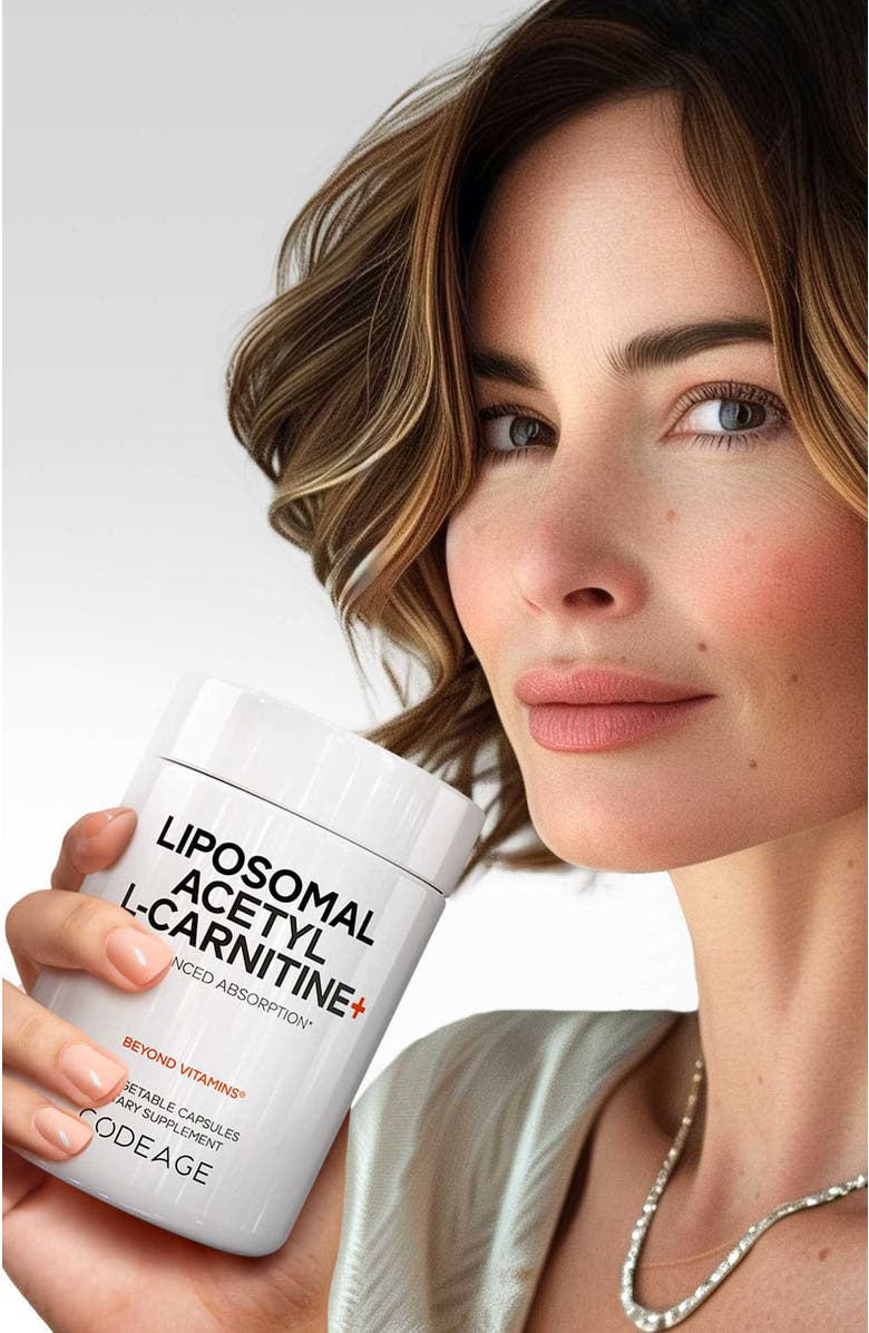 Codeage Liposomal Acetyl-L-Carnitine 500mg Supplement, Alternate, color, White