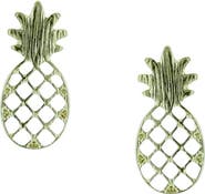 OLIVIA WELLES Maui Pineapple Stud Earrings