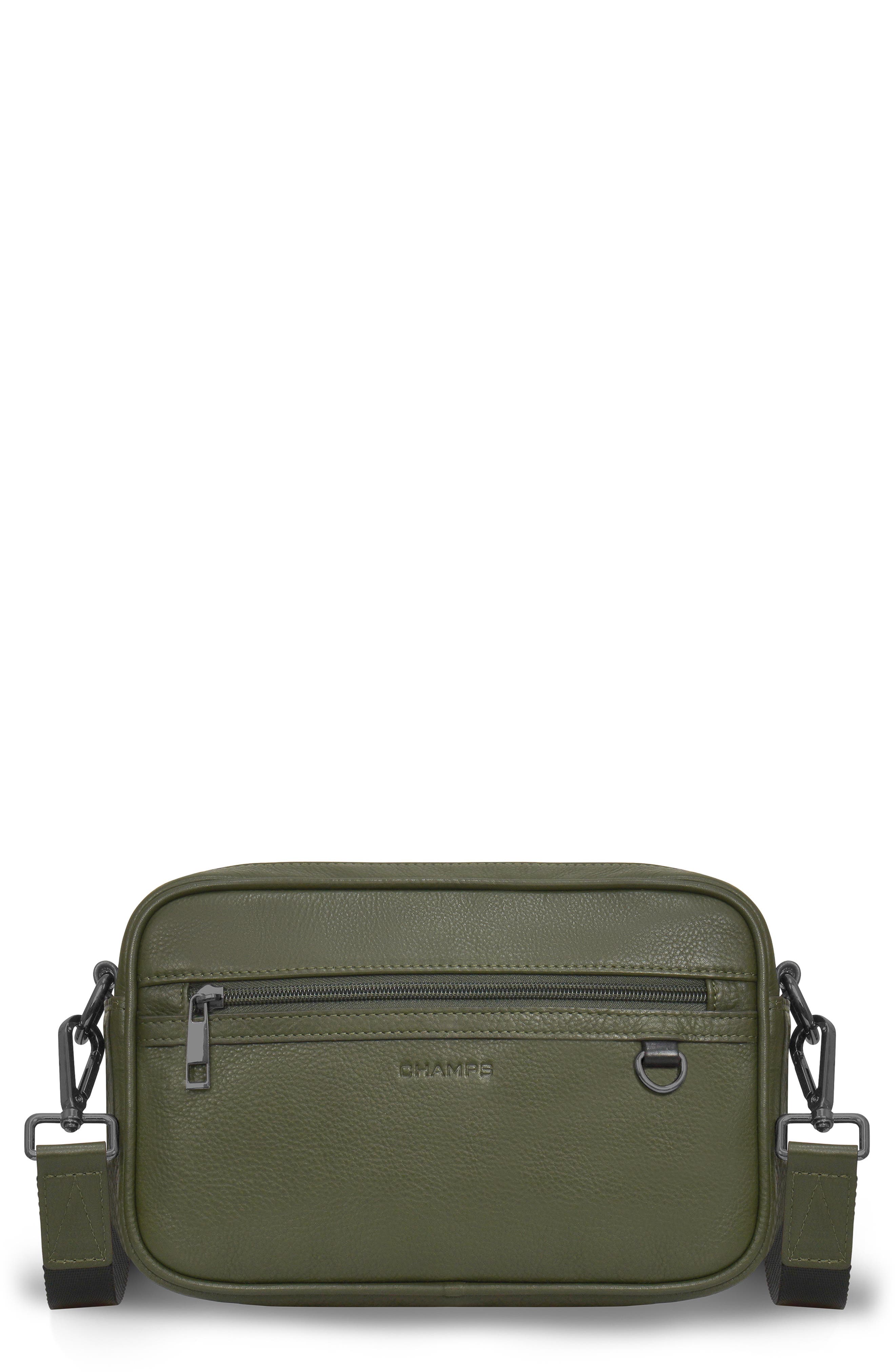 CHAMPS Onyx Leather Camera Bag