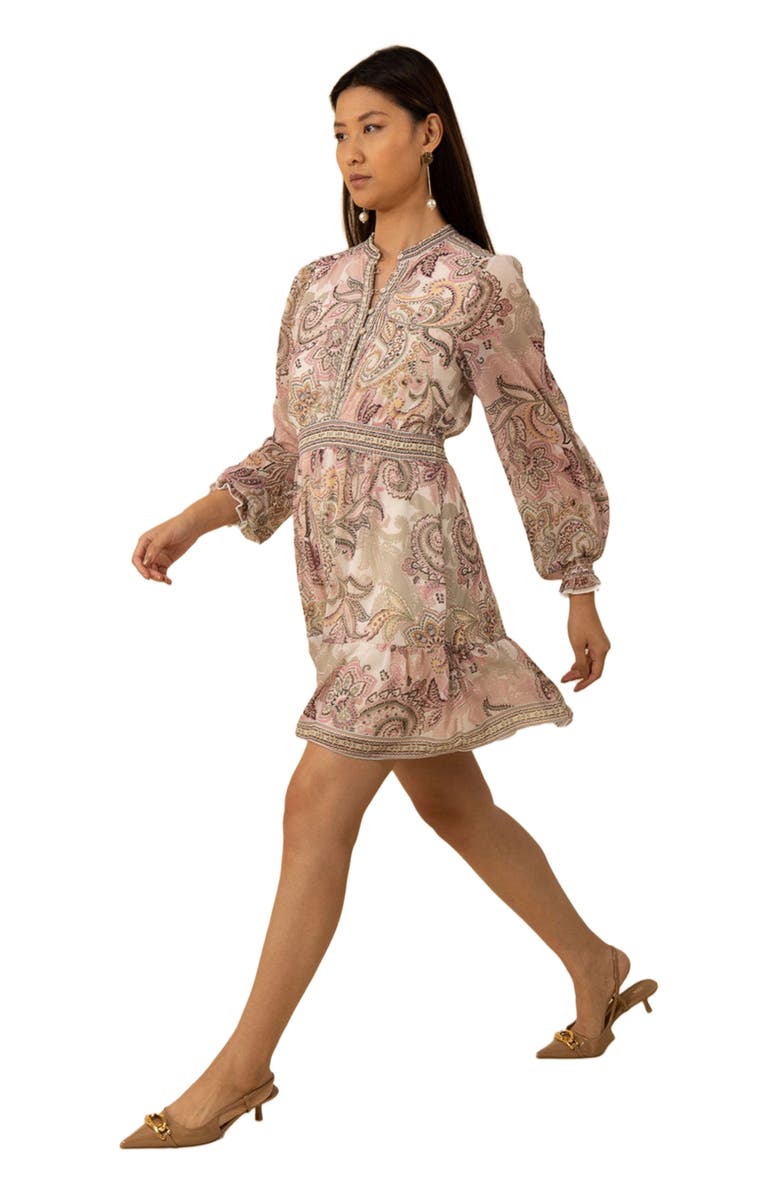 Hale Bob Shelby Chiffon Short Dress, Alternate, color,