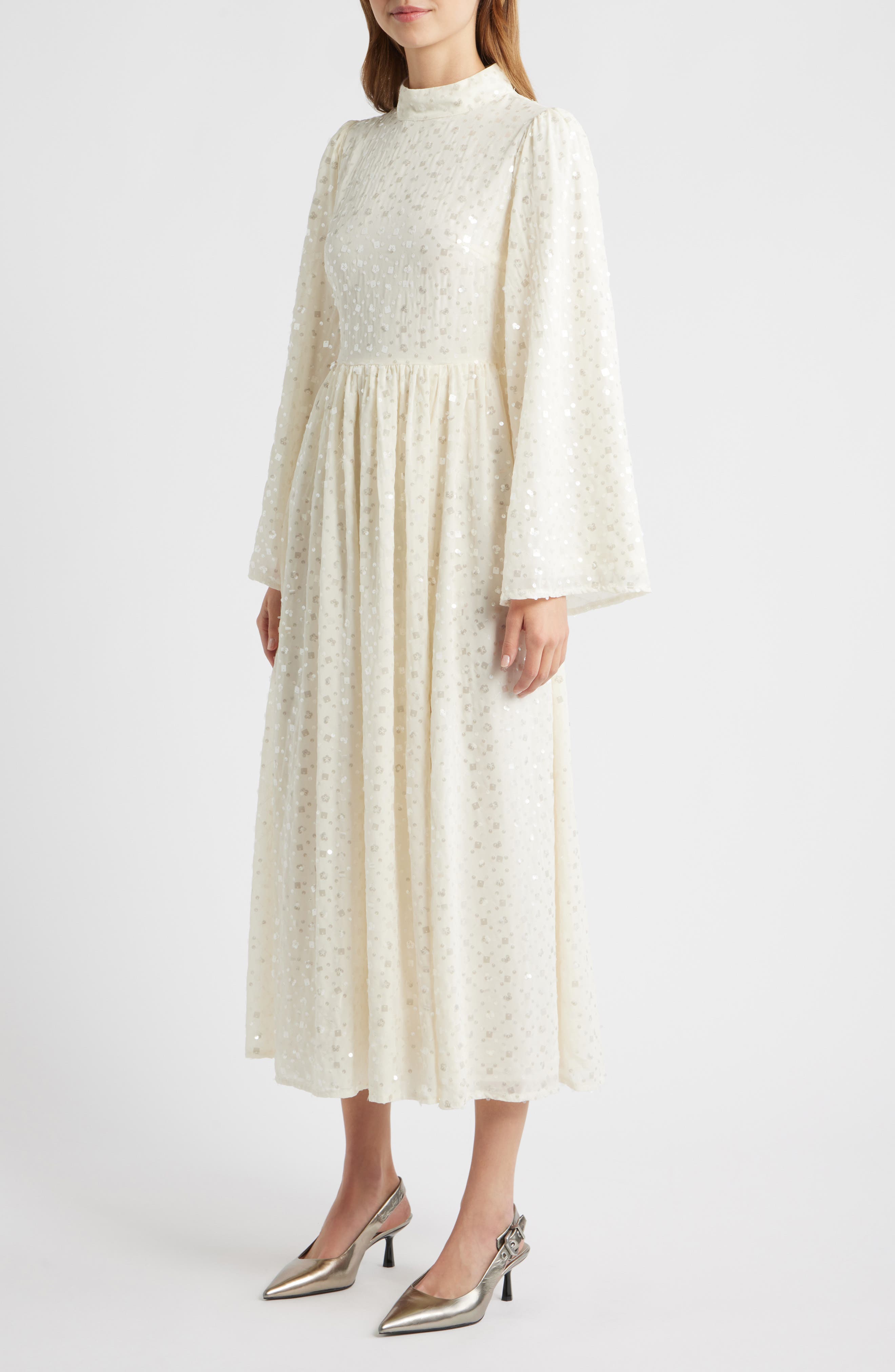 Sister Jane Reel Embellished Long Sleeve Maxi Dres (Women) | Nordstromrack