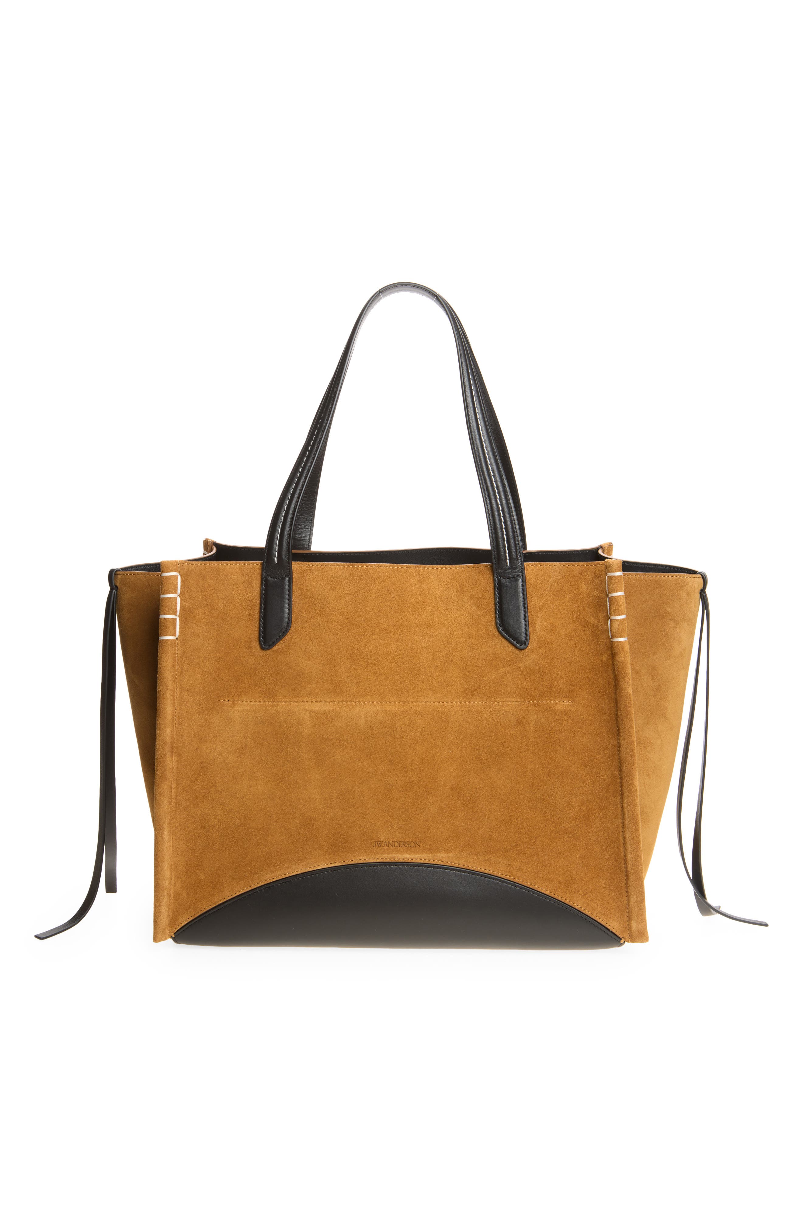 Loafer Cabas Leather Tote, Alternate, color, BROWN 600
