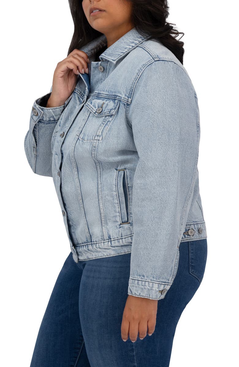 Lucky Brand Tomboy Trucker Jacket, Alternate, color, Sirius