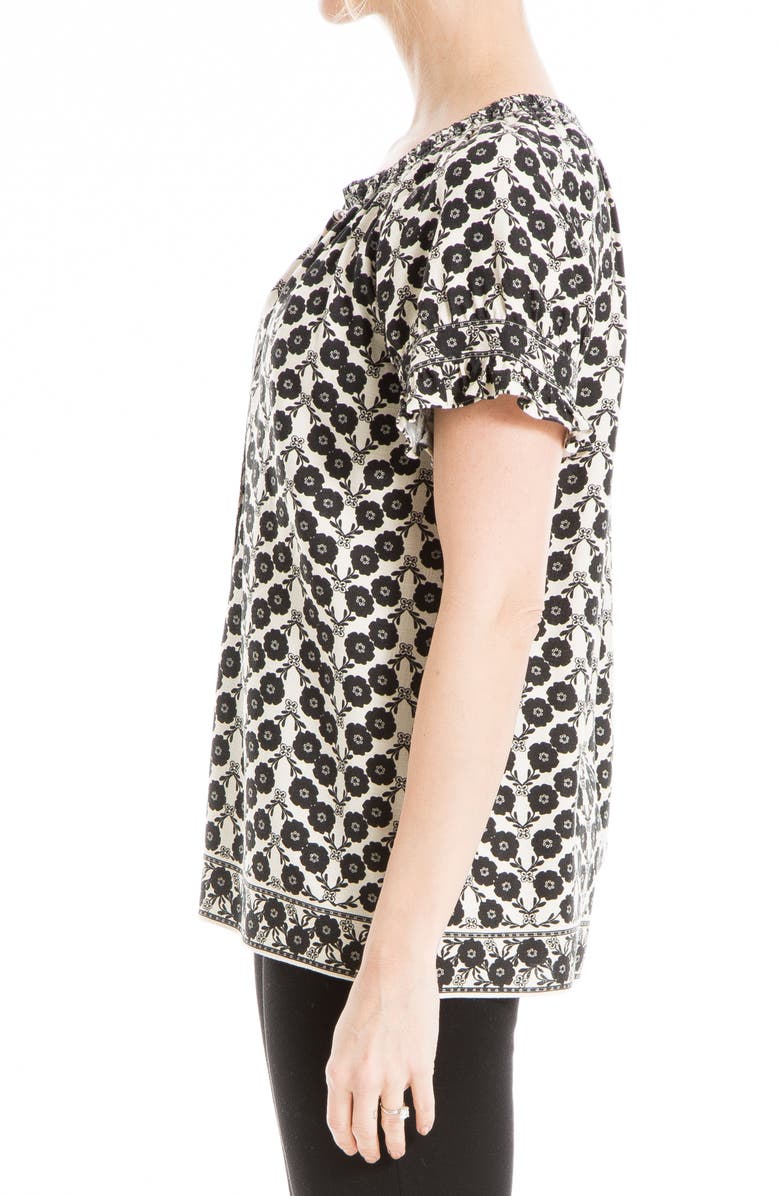 MAX STUDIO Ruffle Sleeve Top, Alternate, color,