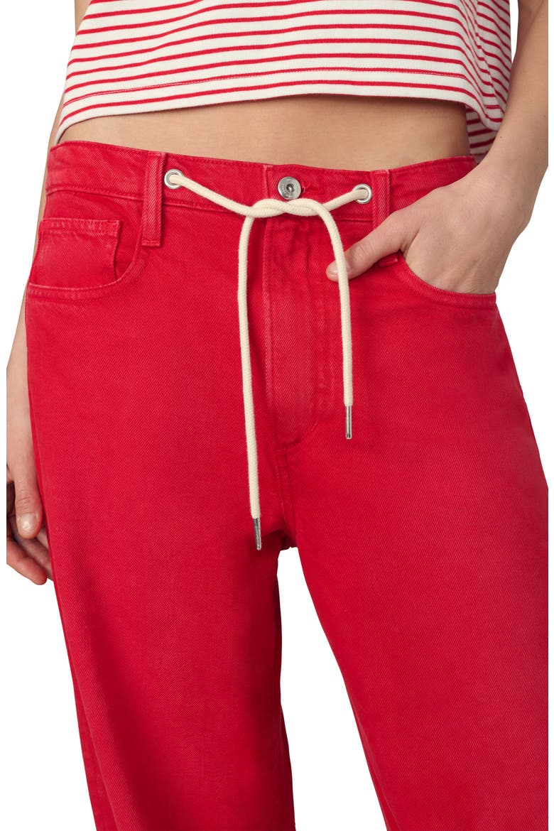 The Ryan Drawstring Low Slung Baggy Jeans, Alternate, color, CHERRY RED