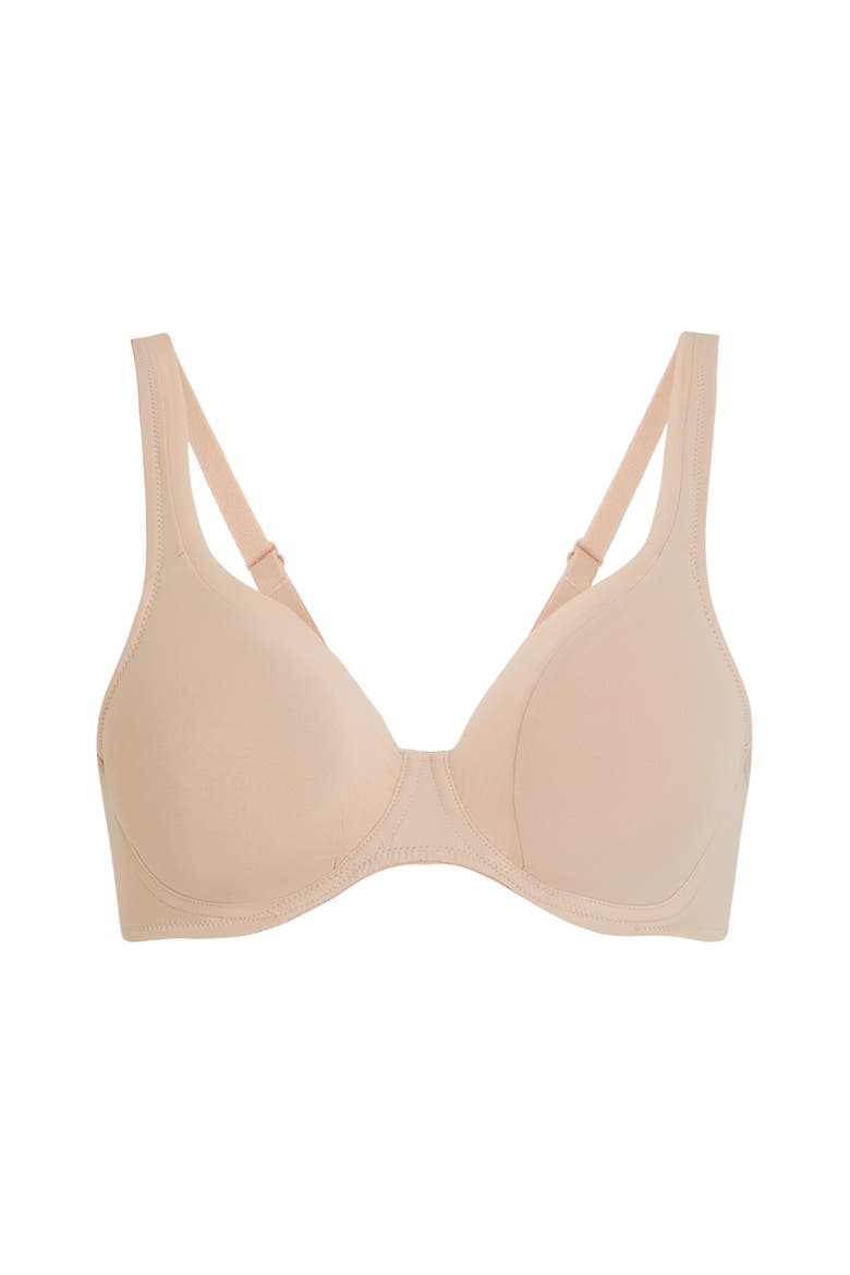 Mesh Non-padded Underwired Bra, Alternate, color, Rugby Tan