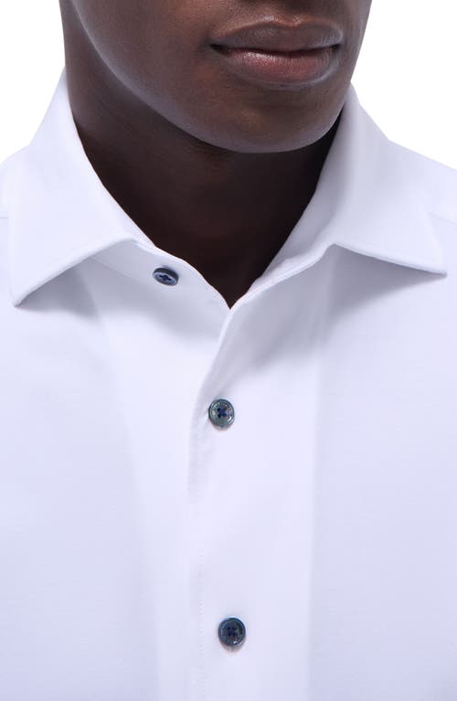 Bugatchi Devon Ooohcotton® Solid Button-up Shirt In White