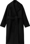 MANGO Traviata Oversized Wool Blend Coat